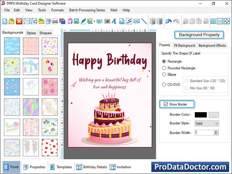 Make Birthday Card screen shot