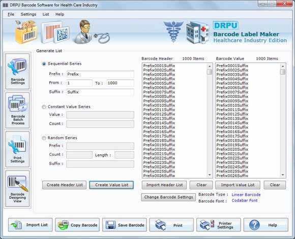 Barcode Download for Medical Equipments screen shot