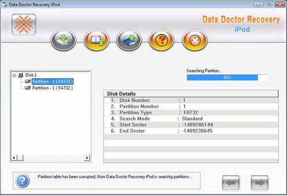 iPod Files Rescue Software screen shot