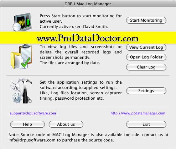 Screenshot of Keylogger Mac OSX
