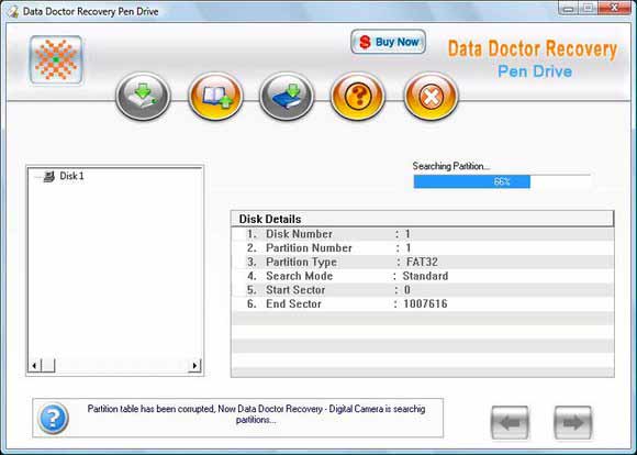 Screenshot of iBall USB Drive Recovery