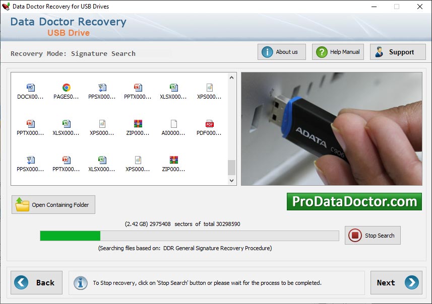 iBall USB Drive Recovery screen shot