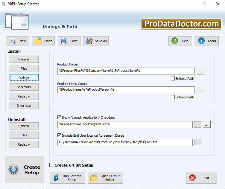 Windows Setup Installer Maker screen shot