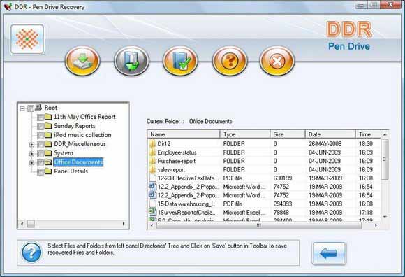 Screenshot of Restore USB Files