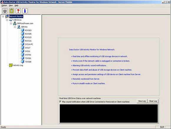 Screenshot of USB Drive Disabling Software