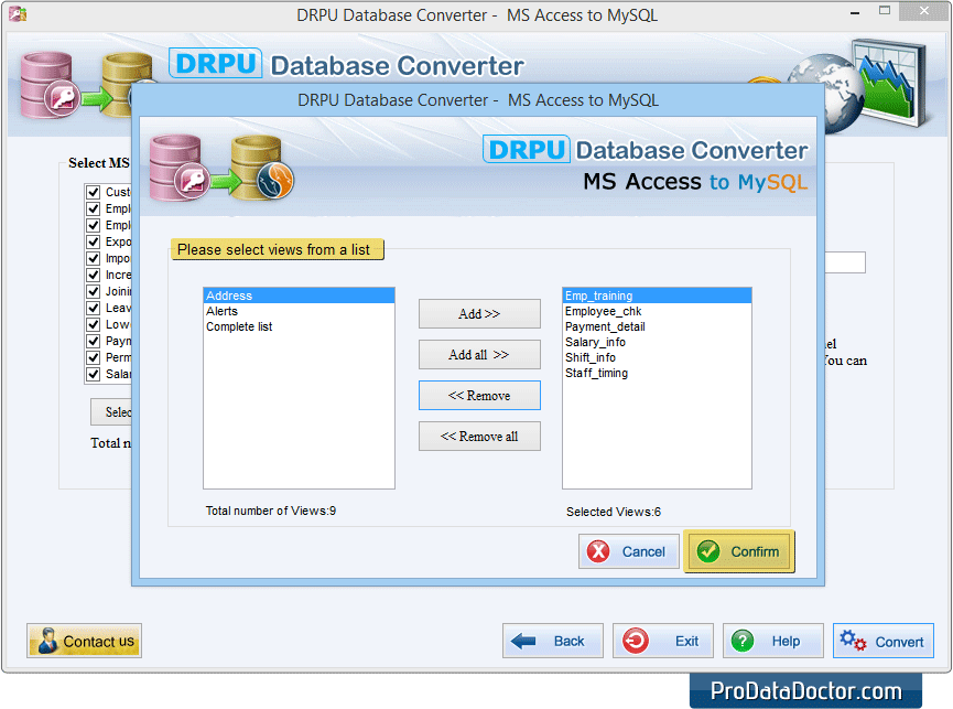 MS Access to MySQL Database Converter