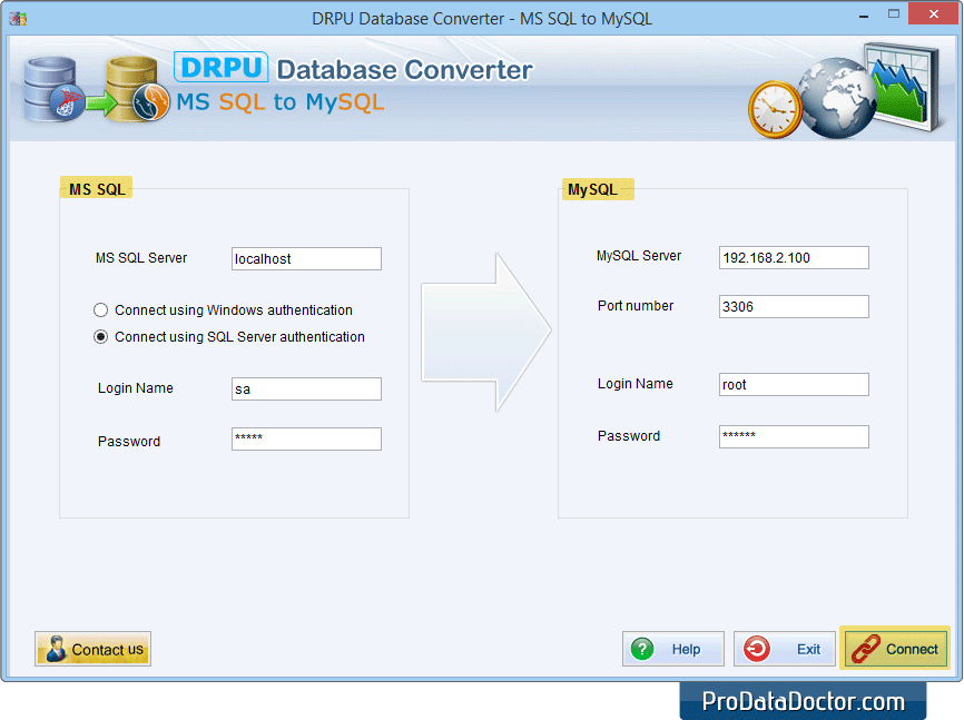 MSSQL to MySQL Database Converter