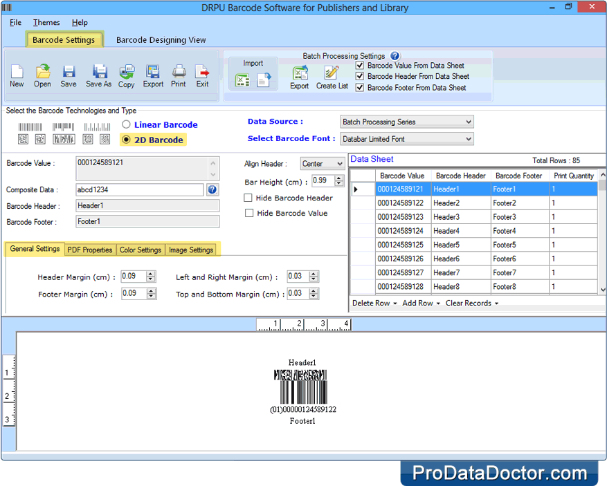 Barcode Label Maker for Publishers and Library