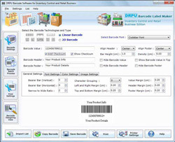 Inventory control and retail business Barcode maker