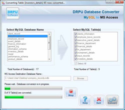 MySQL to MS Access Converter