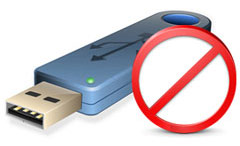 Attrezzo di protezione di furto di dati del USB per la rete delle finestre