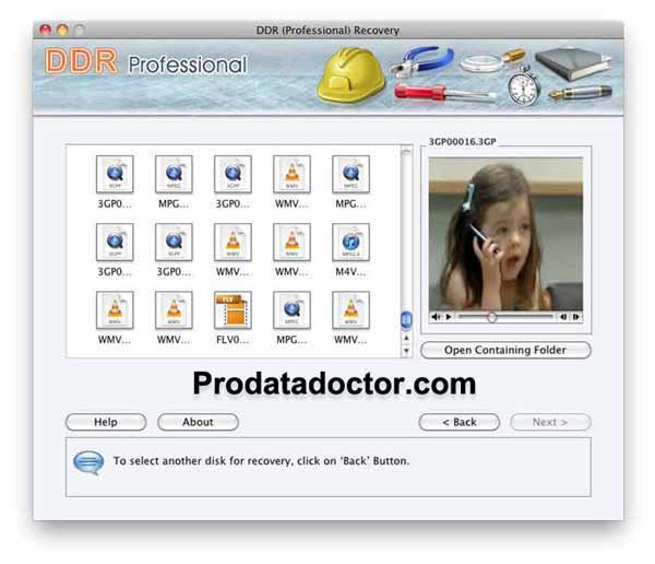 Screenshot of Mac Professional Recovery Software