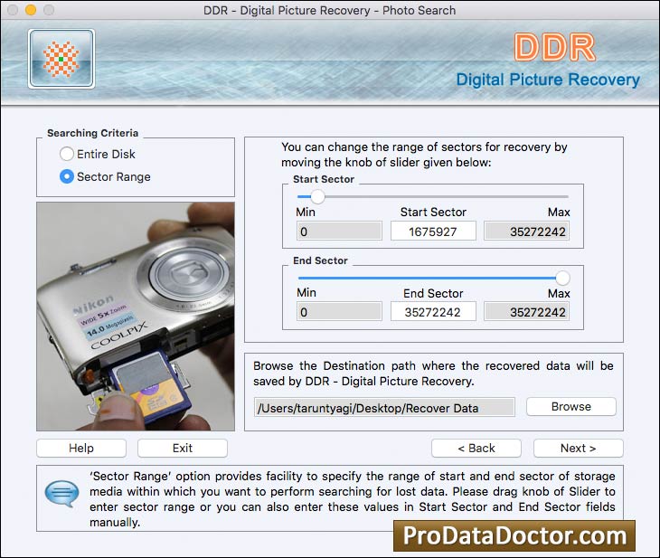 Screenshot of Mac Photo Recover