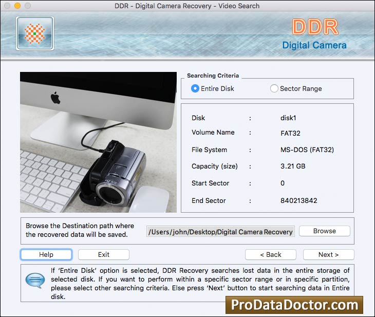 Screenshot of Photo Recover Mac