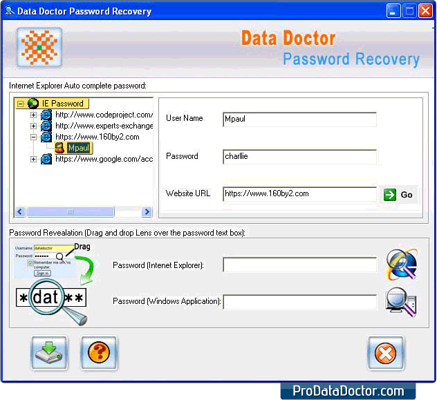 Internet Explorer Password Recovery