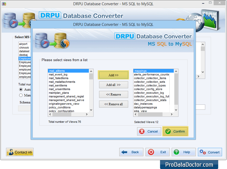 MSSQL para MySQL Database Converter