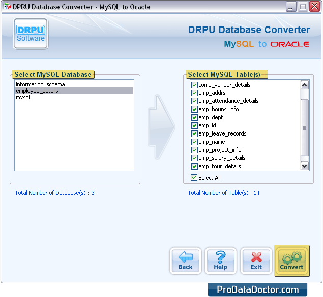 MySQL to Oracle Database Converter