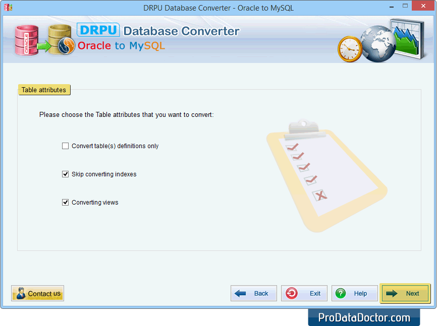 Oracle to MySQL Database Converter