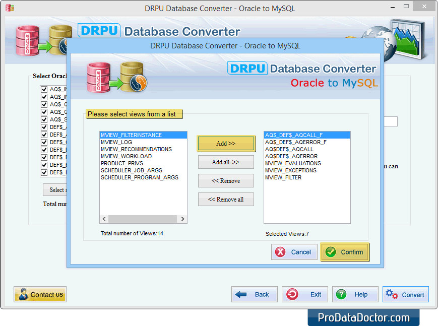 Oracle to MySQL Database Converter