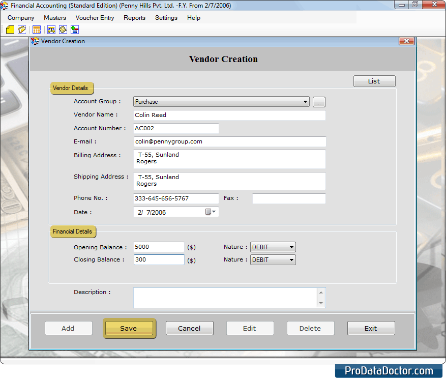 Contabilidade financeira (Standard Edition)