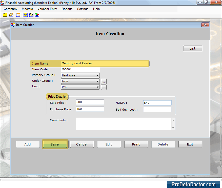 Contabilidade financeira (Standard Edition)