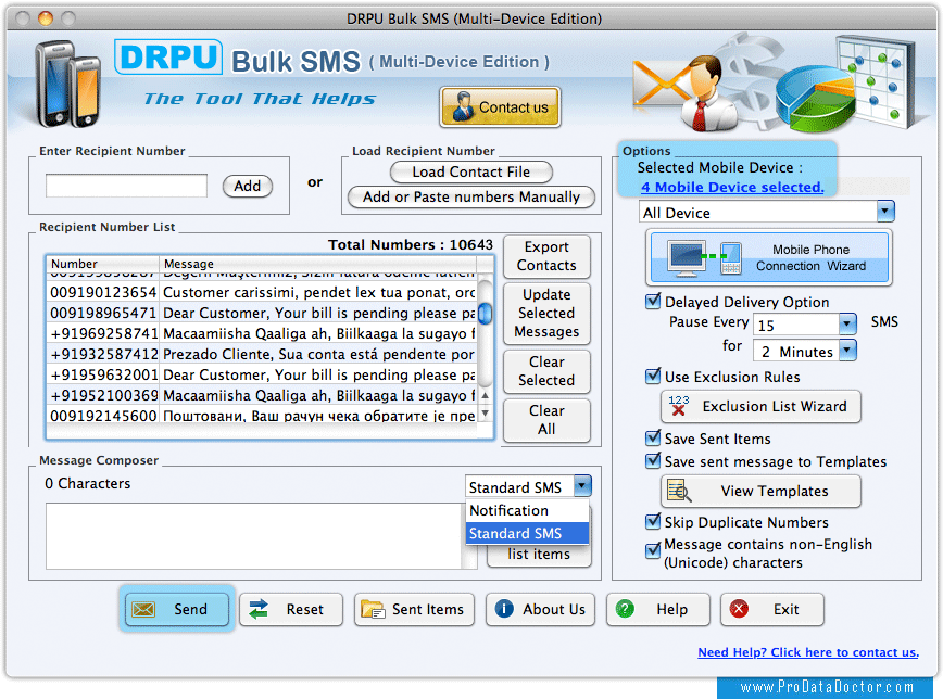 Mac Bulk SMS Software (Multi Device)