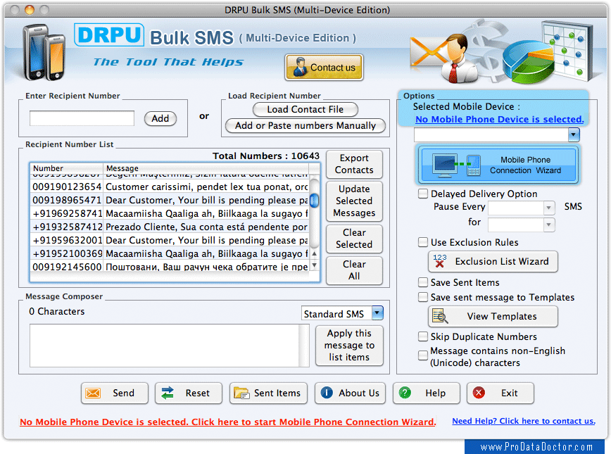 Mac Bulk SMS Software (Multi Device)