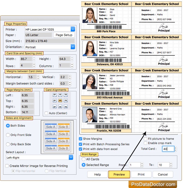 Students ID Cards Maker for Mac