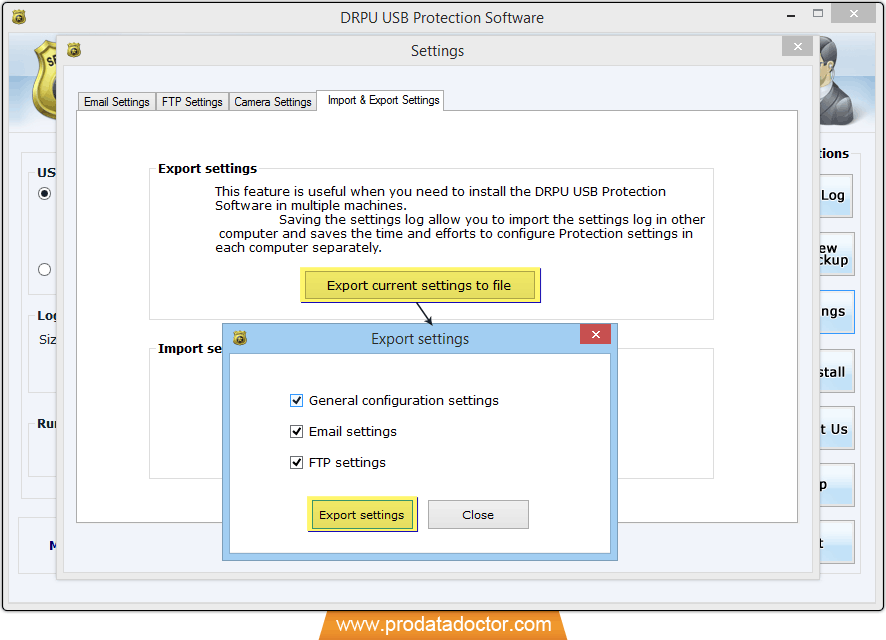 USB data theft protection tool