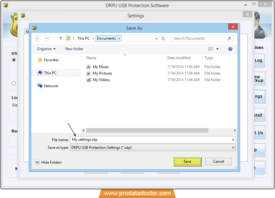 USB data theft protection tool