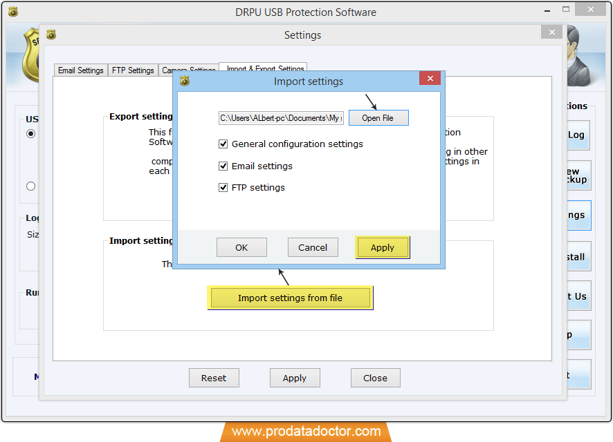 USB data theft protection tool